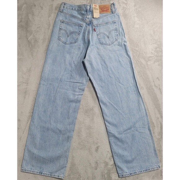 Levi's High Waisted Straight Jeans Womens 27x29 Blue Light Wash High Rise Denim - Picture 13 of 15